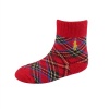 Polo Ralph Lauren infant boys Plaid Crew grippers socks red 1 pair - 6-12 months