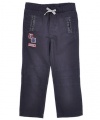 GUESS Kids Boys Little Boy Pull-On Track Pants, NAVY (4)