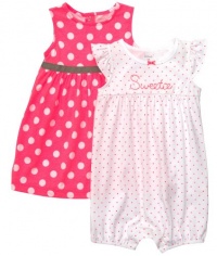 Carters 2−pc. Cutie Polka Dot Romper & Dress Set