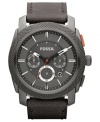 An industrial strength chronograph watch built with masculine style, from Fossil's Machine collection.