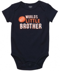 Carters World's Best Little Brother Bodysuit NAVY Newborn