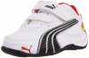 Puma Drift Cat 4 L SF NM V Kids Sneaker (Toddler/Little Kid/Big Kid),White/Black/Puma Silver,6 M US Toddler