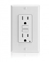 Leviton X7599-W SmartlockPro Slim GFCI Tamper-Resistant Receptacle with LED Indicator, 15-Amp, White