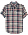 Are you a madras man? This button-front shirt from Izod has the right amount of classic cool to convert any naysayer.