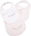 Little Me Baby-Girls Newborn Posy 2 Bib/Burp Set, Pink Multi, One Size