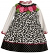 Bonnie Baby-Girls Infant Leopard Print Corduroy Jumper