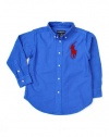 Polo Ralph Lauren Boys Big Pony Blake Oxford, Blue, 4/4T