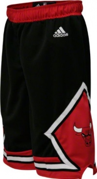 Chicago Bulls Black Replica Road Short - Youth