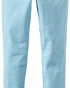 Pinc Premium Girls 7-16 Zip Crop Skinny, Sky Blue, 8