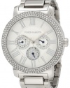 Vince Camuto Women's VC/5001SVSV Swarovski Crystal Accented Silver-Tone Multi-Function Bracelet Watch