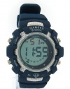 Mens Navy Blue Digital Shock Style Diamond Watch KM King Master