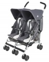 Maclaren Twin Triumph Stroller, Charcoal/Silver