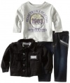 Kenneth Cole Baby-Boys Infant Jacket Tee and Jean, Assorted, 12 Months