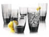 Libbey Classic 16-Piece Glassware Set, Smoke