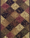 Dalyn Capri Multi Colored Diamonds With Leaf And Scrol 5-Feet 3-Inch by 7-Feet 7-Inch Area Rug