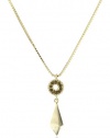 Rachel Leigh Tryst Single Drop Gold Pendant Necklace