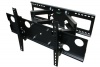 Mount-it Plasma LCD Flat Screen TV Articulating Full Motion Dual Arm Wall Mount Bracket For 32-65 Displays Up To 165LBS Black -Up To 24 Studs