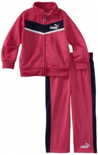 Puma - Kids Baby-Girls Infant Tricot Track Jacket And Pant Set, Pink, 12