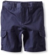 Kitestrings Boys 2-7 Toddler Cargo Pocket Cotton Canvas Short, Peacoat Navy, 3T