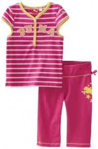 Puma - Kids Girls 2-6X Little Tee And Yoga Set, Pink, 5