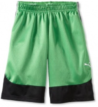 Puma - Kids Boys 8-20 Pieced Short, Green, X-Large