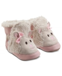 Perfect for your little lamb, these booties from Robeez keep little toes from the chill this winter.