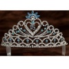 Angels Garment Girl Turquoise Crystal Stone Heart 15 Quinceanera Tiara