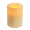 Inglow CG54400CR00 Flameless Round Pillar Candle, 4-Inch Tall, Cream