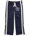 Perfect for your future track and field star. He'll make long strides in the athletic department with these comfy track pants by Carter's.