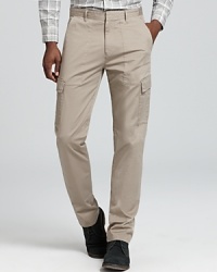 Casual-cool is effortlessly achieved in slim cargo pants from Theory.