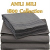 ANILI MILI 1800 Collection Affordable 4 pc Bed Sheet Set - Queen Size, Gray