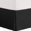 Divatex Home Fashions 200-Thread Count Full Bed Skirt/Dust Ruffles, Black