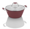 Fagor Michelle B. 5-Qt. Cast Iron Lite Soup Pot, Red