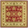 Area Rug 6x6 Square Traditional Red - Ivory Color - Safavieh Lyndhurst Rug from RugPal