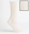 HUE HUEtopia Chunky Pointelle Boot Socks, One Size, Espresso