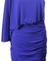 Betsy & Adam Women's Jersey Batwing Dress 10 Royal Blue