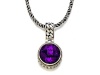 Silver and 18kt Yellow Gold Genuine Amethyst Necklace by Effy Collection®