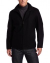 Perry Ellis Portfolio Men's Melton Open Bottom Jacket