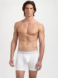 The comfort of high-gauge cotton combines with powerful performance features to redefine a menswear essential. Innovative 3D pouch for air circulation Compression cotton and Breatheasy mesh technology for a perfect fit Stretch-and-recovery system retains fit Moisture-wicking cooling zones Cotton 81% cotton/19% spandex Machine wash Imported 