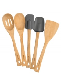 Up to the task... any task. Anolon equips your kitchen for whatever culinary creations come its way with an assortment of attractive beechwood tools that make prep, cooking and baking a breeze. Handcrafted with contoured, comfort grips.