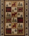 Rizzy Home CT2063 Country 8-Feet by 10-Feet Area Rug, Brown