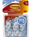 Command Medium Hooks, Clear, 6-Hook