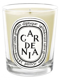 A great classic among white flowers, Gardenia gives off a delicious, feminine fragrance. This candle will be enjoyed by those who love white flowers like jasmine and tuberose.Floral 50-60 hours burn time Keep wick trimmed to ½ to ensure optimal use Hand poured and made in France 