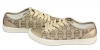 Michael Kors City Sneaker Monogram Jacquard Tennis Shoes Bronze