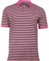 Polo Golf by Ralph Lauren Pro Fit Vintage Mesh Polo Shirt (XX-Large, Pink/Navy/White)