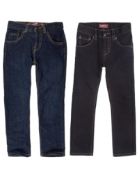 Rockstar style! These skinny jeans from Levi's will put him right in the spotlight.