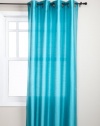 Stylemaster Tribeca 56 by 95-Inch Faux Silk Grommet Panel, Turquoise