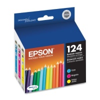 Epson DURABrite T124520 Ultra 124 Moderate-capacity Inkjet Cartridge Color Multipack -1 Cyan/1 Magenta/1 Yellow