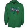 MLB Majestic Philadelphia Phillies Kelly Green Celtic Catch Full Zip Hoodie Sweatshirt