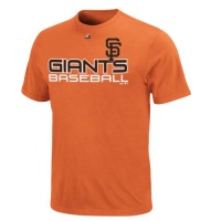 MLB Mens San Francisco Giants Control Pitcher Dark Orange/Black Short Sleeve 2-Pauthentic Collectionk Crw Nck Ls Hoodie By Majestic